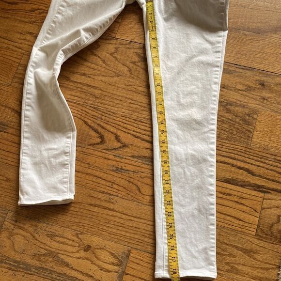 Paige Skyline Ankle Peg Stretch White Skinny Jeans Size 26 - Picture 16 of 16